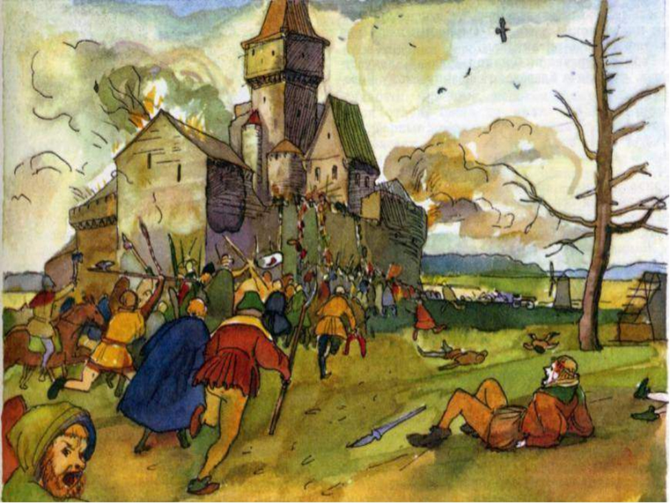 Крепостное восстание. 1358 Г. − Жакерия во Франции. • 1358 – Жакерия (Крестьянское восстание). Жакерия — Крестьянское восстание во Франции. Восстание крестьян во Франции в 1358 г
