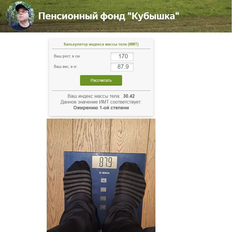 ПФ Кубышка, вес набрал, надо снижать