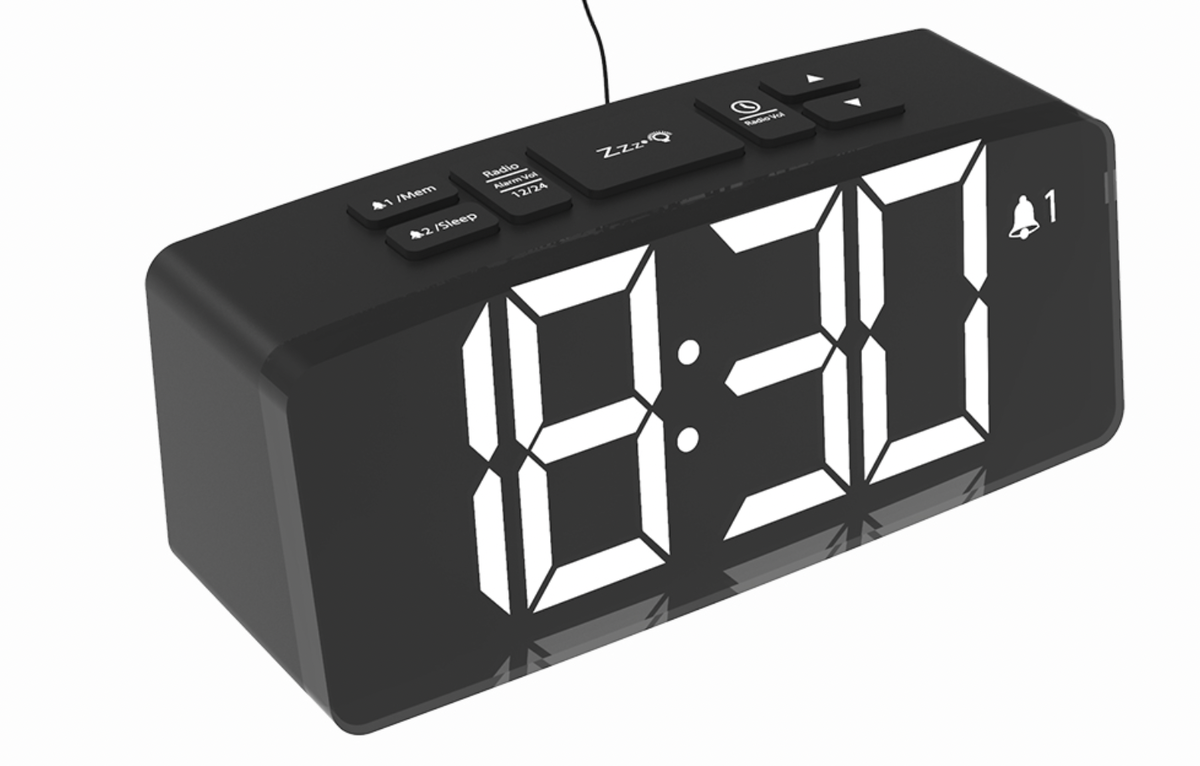 Удобные FM-радиочасы с будильником Ritmix RRC-1830 