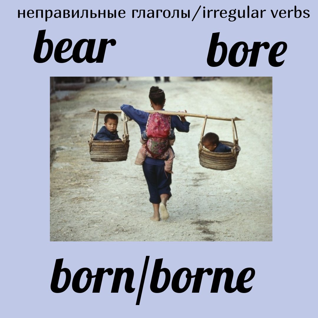 Bear-медведь🐻-если это существительное😉