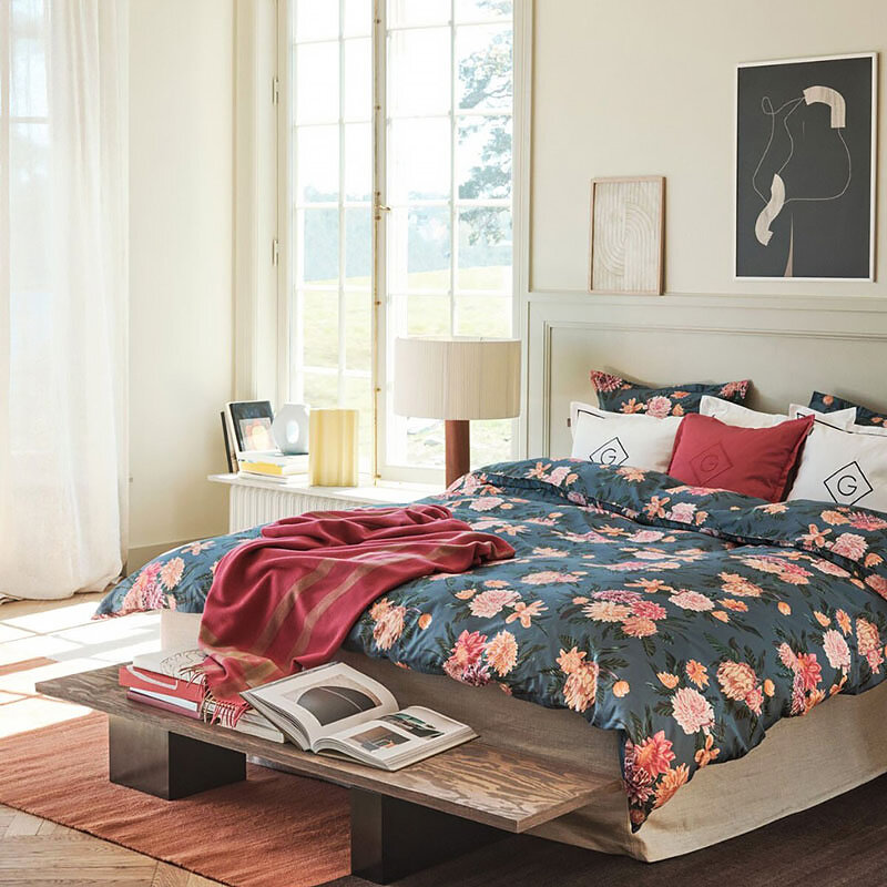 Пододеяльник евро и наволочки Gant Home Dahlia Diva