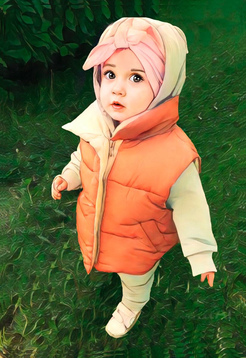 Портрет по фото в стиле "цифровое масло"