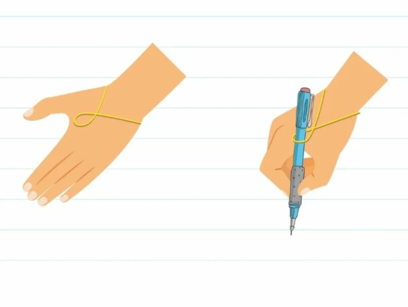 Держать ручку с помощью резинки. Как держат ручку левши. Правильно держать ручку. Рука держит ручку. Как правильно держать ручку Левше