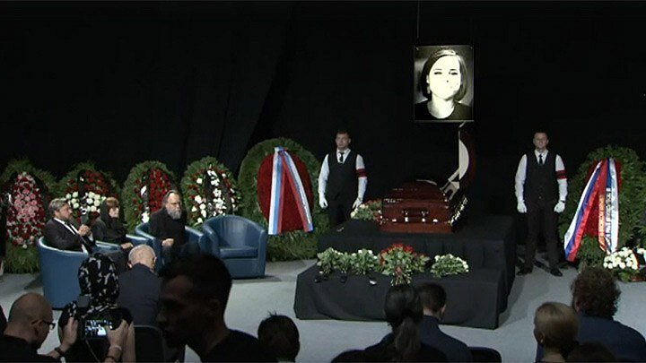 ЦЕРЕМОНИЯ ПРОЩАНИЯ С ДАРЬЕЙ ДУГИНОЙ. ФОТО: ЦАРЬГРАД