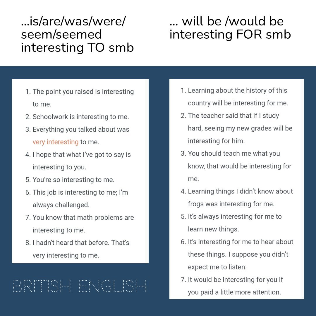 GRAMMARHOW: interesting TO/FOR smb
