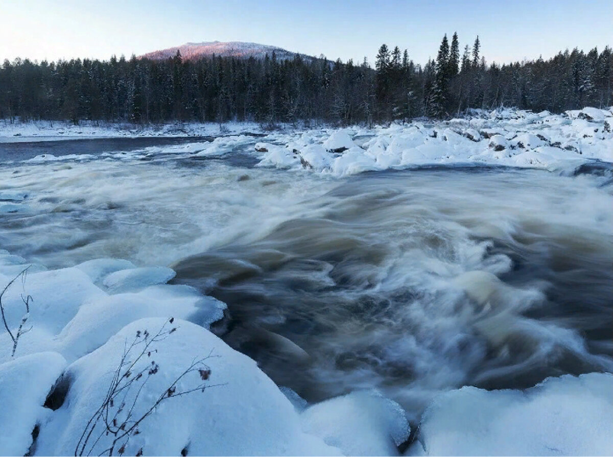 Водопад Кивакка Карелия