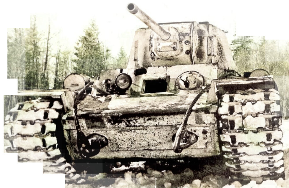 Советский тяжелый танк КВ-1. Зима 1942 г. Фото: war-book.ru. Фотография использована в качестве иллюстрации.