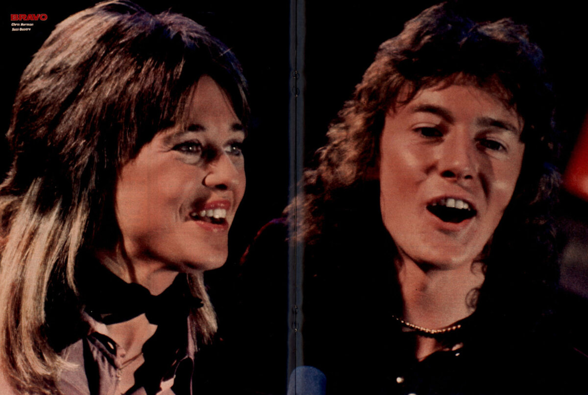 фотография взята из открытых источников. Сьюзи Кватро и Крис Норман в 1978 г.