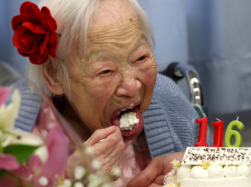 Misao Okawa - 116 years old