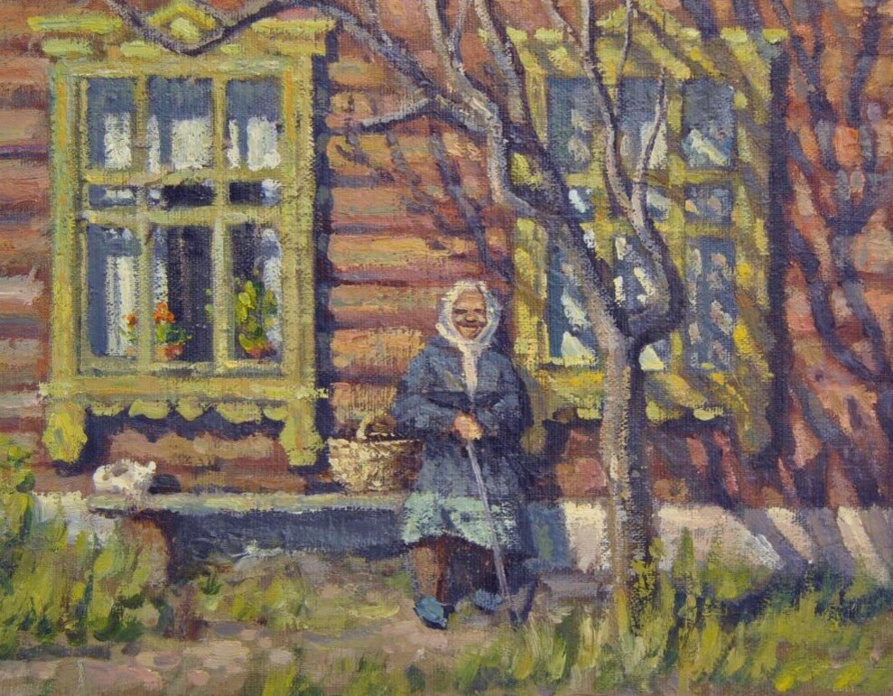 Картины у бабушки в деревне