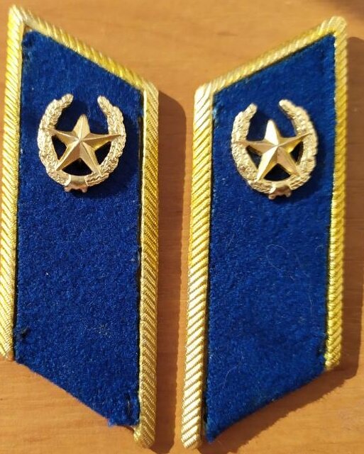 Васильковые петлицы  на китель КГБ СССР