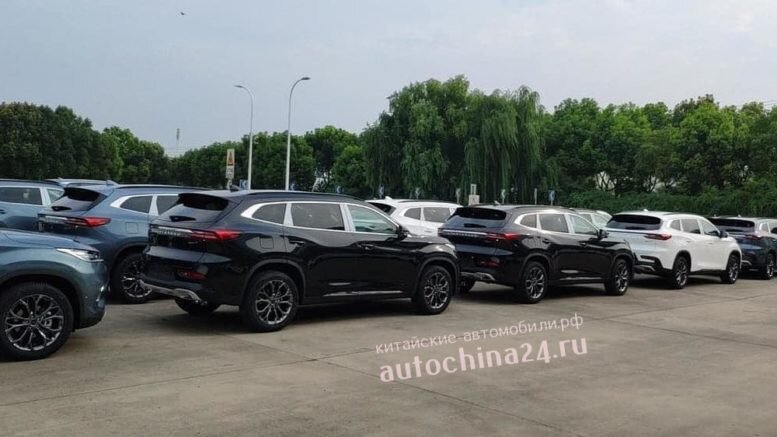 кроссоверы CheryExeed TXL ожидают отправки в Россию