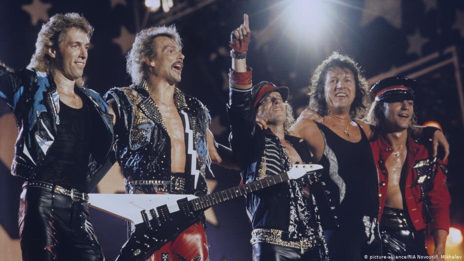 Немецкая рок-группа Scorpions радуются второму месту в белорусском хит-параде