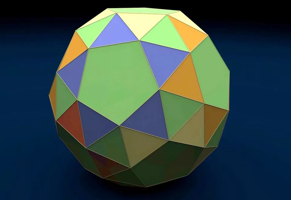 Многоугольники 10. Плосконосый додекаэдр. Курносый икосододекаэдр. Многогранник пентеракт. Плосконосый додекаэдр 3д модель.
