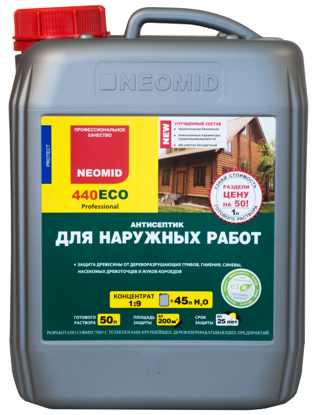 Антисептик для внутренних работ Neomid 440