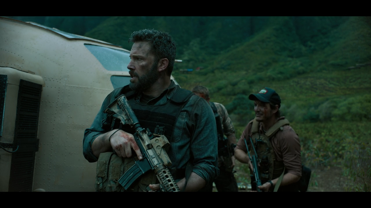 Кадр из фильма "Тройная граница". Бен Аффлек в роли Дэвиса.