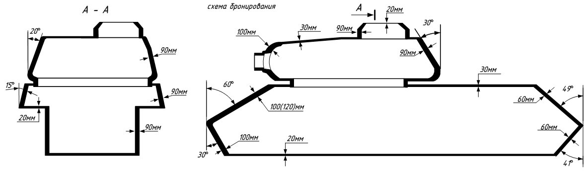 Танк ис 2 чертеж