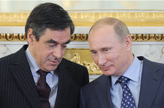 В. Путин и Ф. Фийон