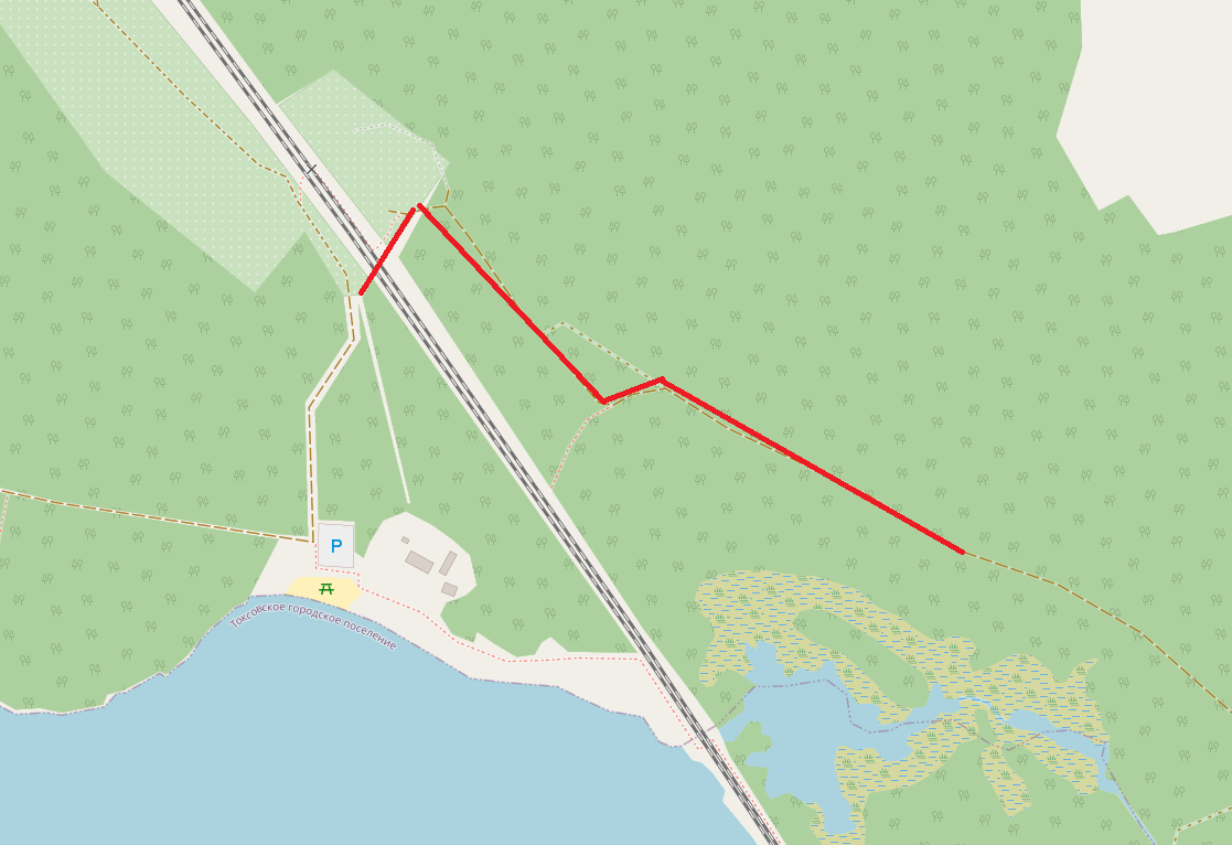 Я хотел выехать вот так ... но не сложилось, то ли я плохо искал - в общем там дорога "только для своих", через огороды