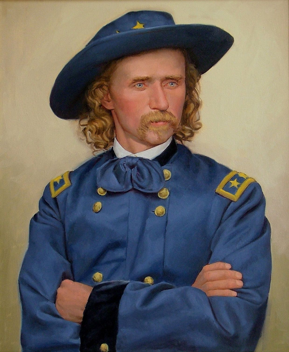 Джордж Армстронг Кастер, генерал, как называли индейцы, голубой мундир, герой Гражданской войны в США (1861 - 1865). Индейцы называли его Желтый Чуб и Сын Утренней Звезды