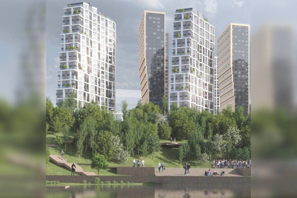     Вот такими могут быть новые дома на территории бывшего завода им.Масленникова. Фото: телеграм-канал "Самарские новостройки"