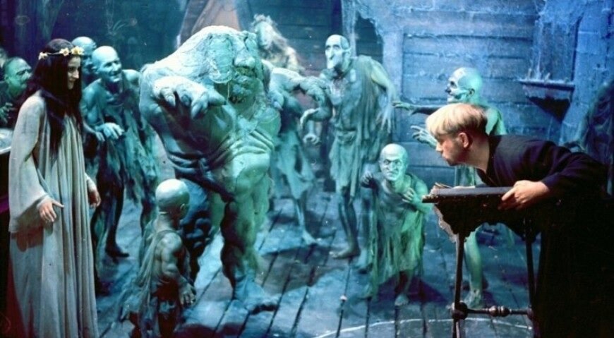 Кадр из советского фильма "Вий" (1967 г. "Мосфильм")