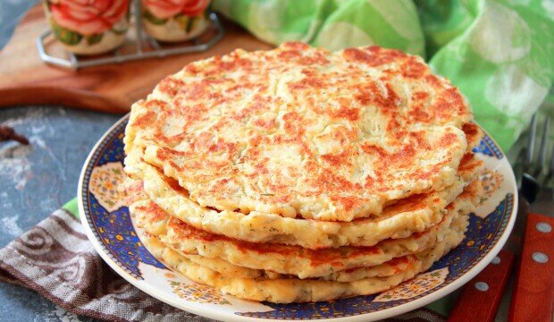 Ленивые сырные лепешки