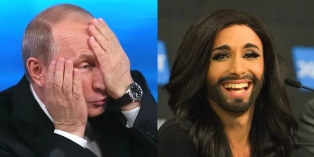 В.В.Путин был ошеломлён образом "бородатой певицы"