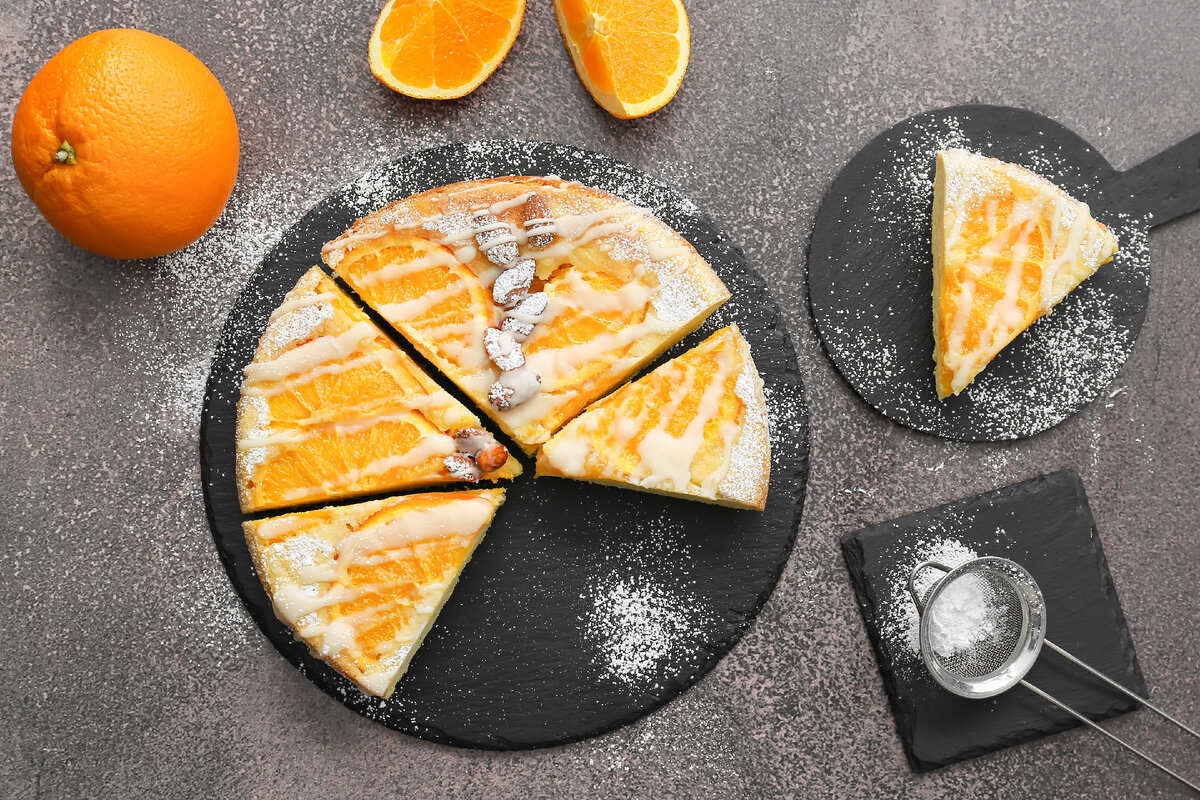 Апельсиновое чудо - лучший яркий и вкусный пирог с апельсинами. Тесто за 5 минут + выпечка