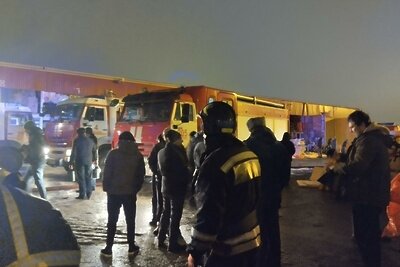    Пожар на складе в Подмосковье ©ГАУ АИС «Подмосковье»