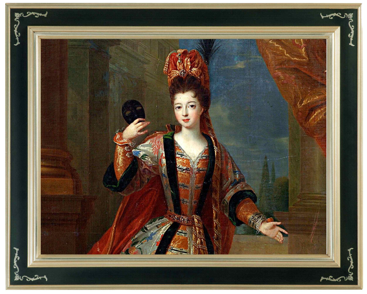 Мария Луиза Елизавета Орлеанская. 1714 г. Художник Пьер Гобер (1662–1744). Музей Прадо. Мадрид. Испания. Фрагмент