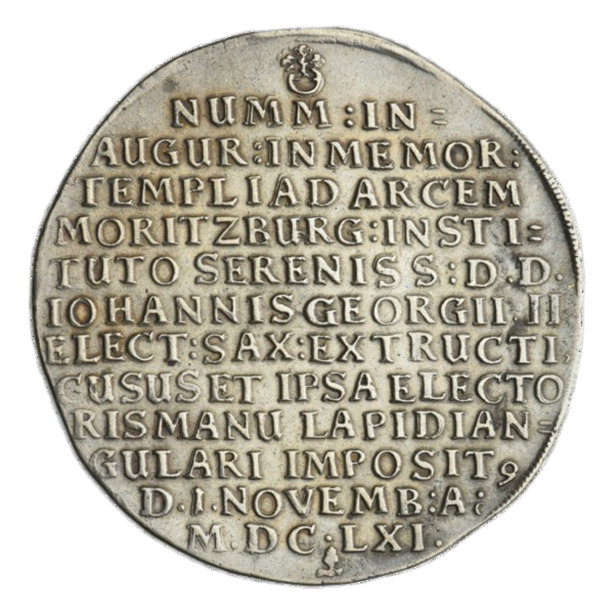 Тройной талер 1661 г. На освание капеллы в Моритцбурге.