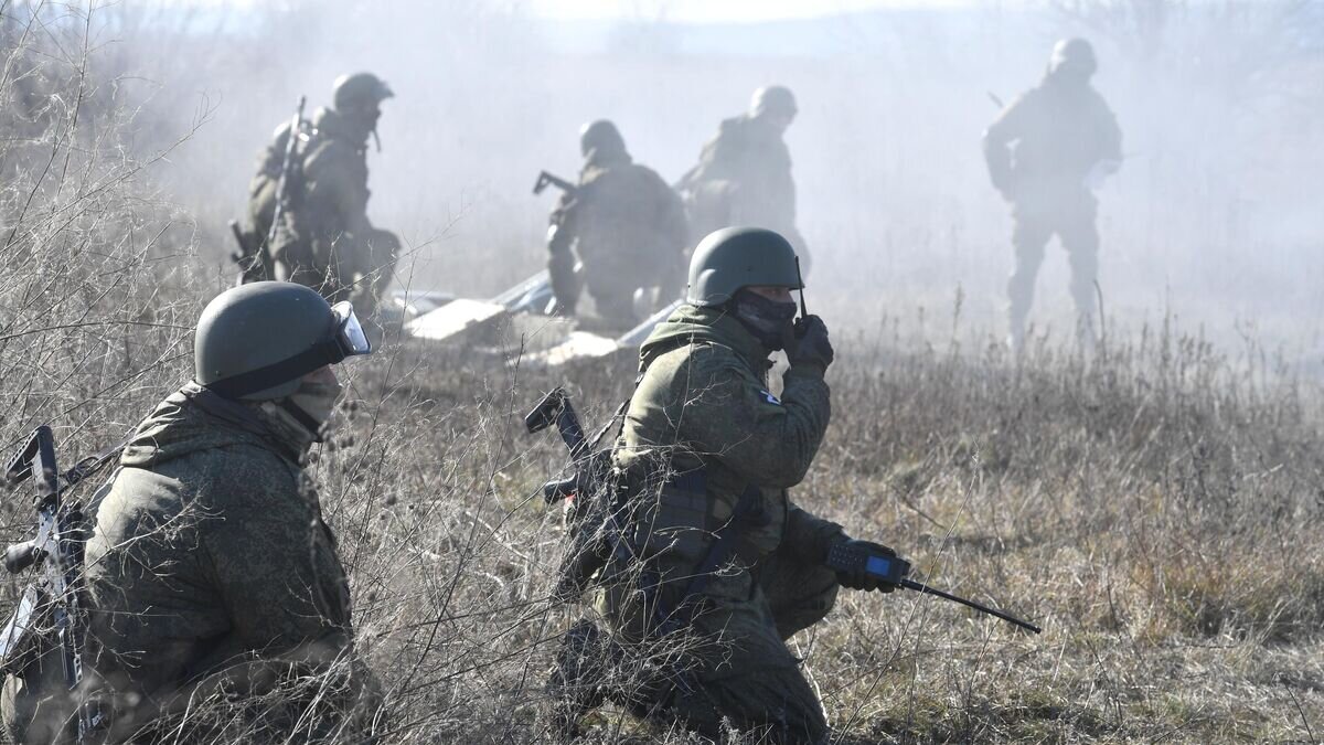    Российские военнослужащие в зоне проведения спецоперации© РИА Новости