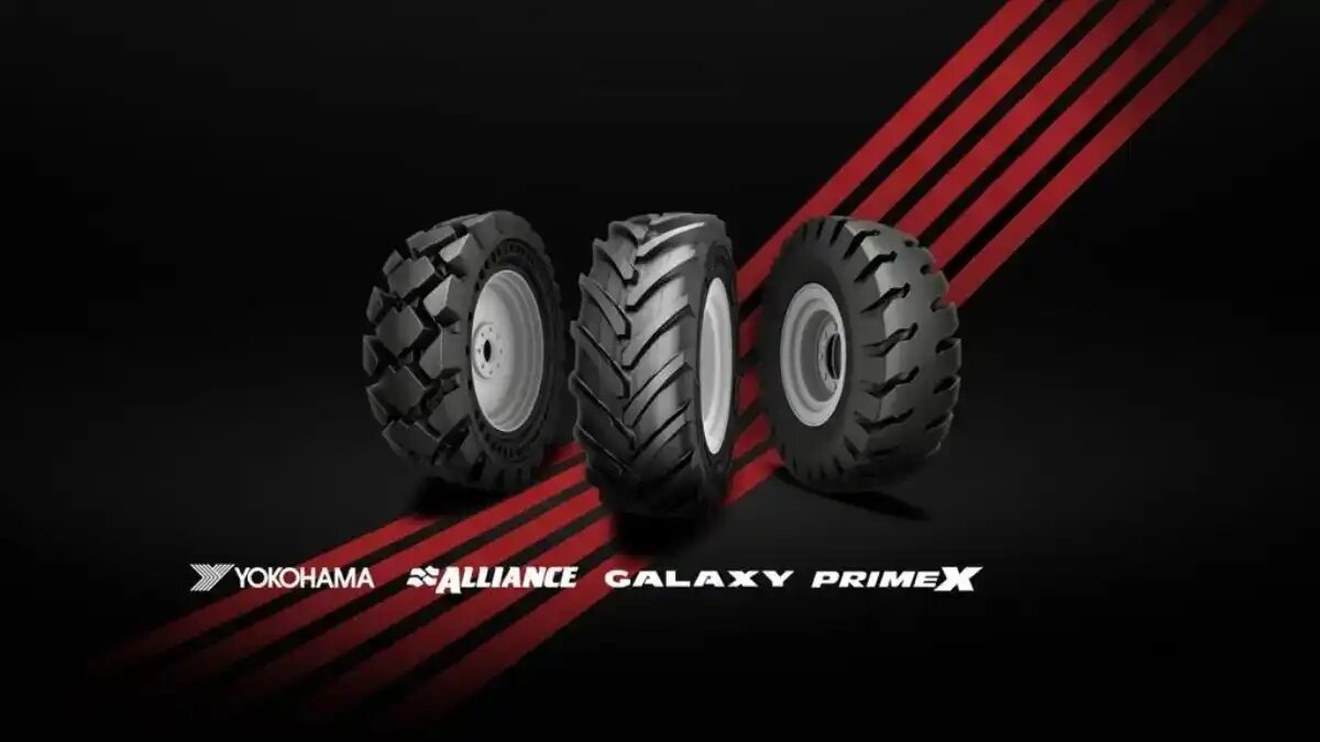 Фото: glavpahar.ru Yokohama Off-Highway Tires (YOHT) и внедорожные шины под брендами Alliance, Galaxy и Primex для АПК, лесной и строительной техники