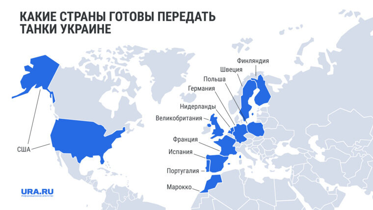    Какие западные партнеры пообещали танки для Украины