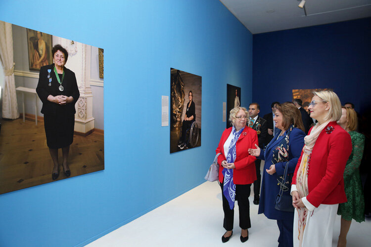 Открытие выставки. Слева – генеральный директор Женевского отделения ООН Татьяна Валовая