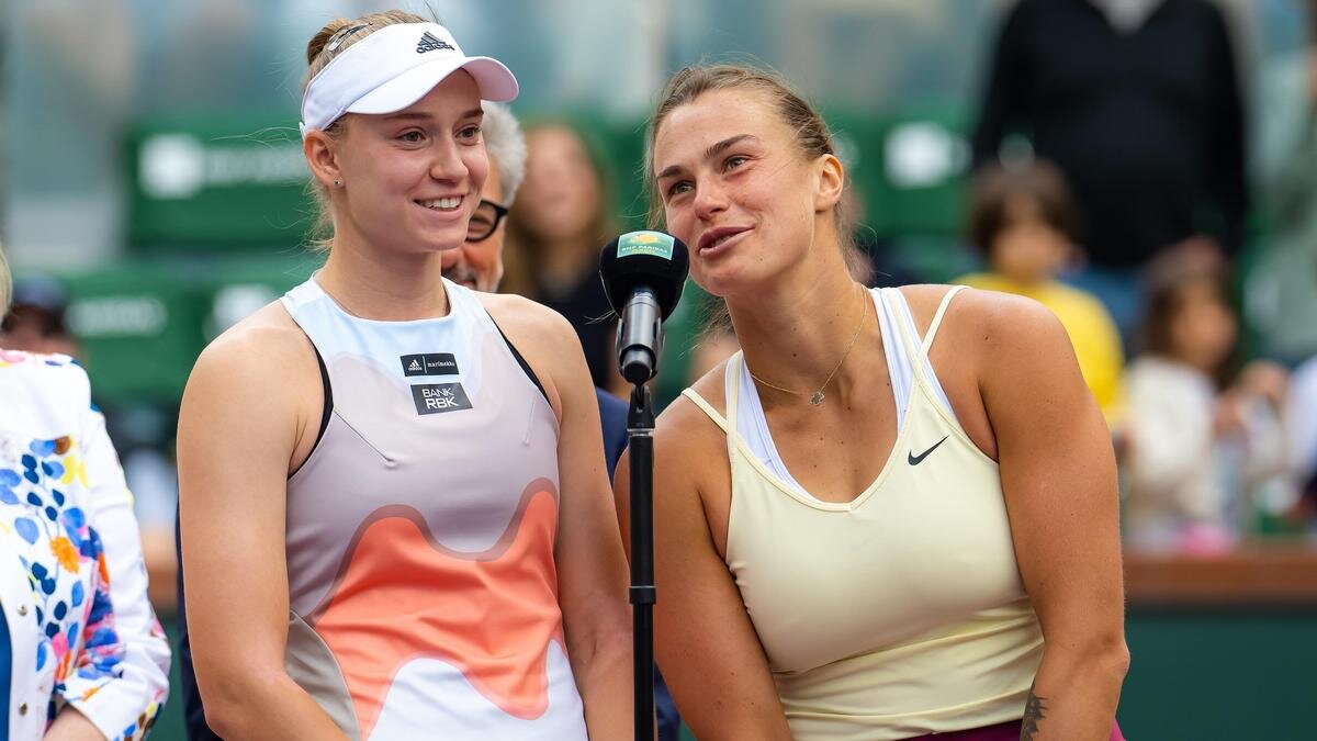    Елена Рыбакина и Арина Соболенко:Robert Prange/Getty Images