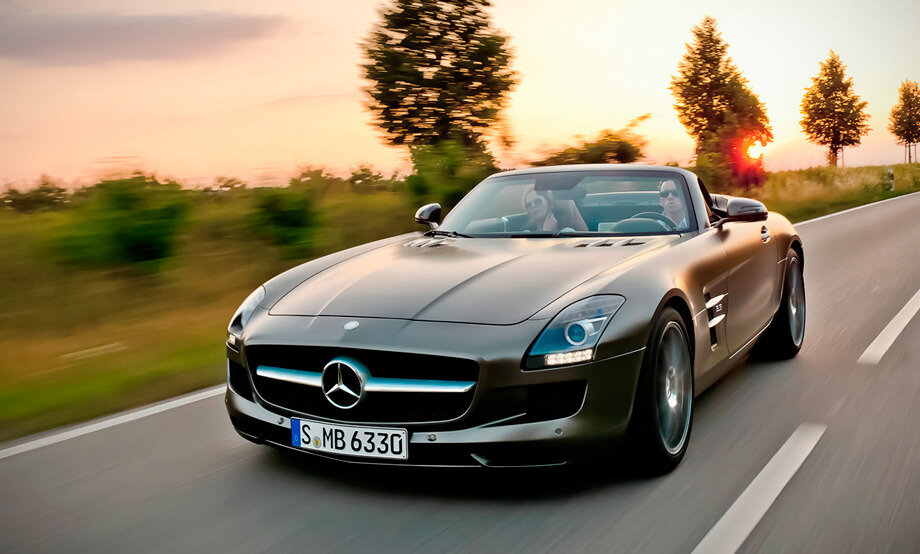 Авто фото mercedes Версия Mercedes-Benz SLS AMG Roadster в кабриолете Про АвтоМото Дзен