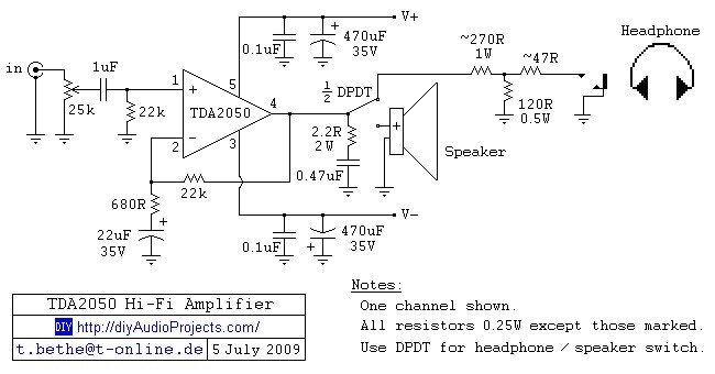 Усилитель для наушников «Aple-P» на TDA 2822 | ldsound.info