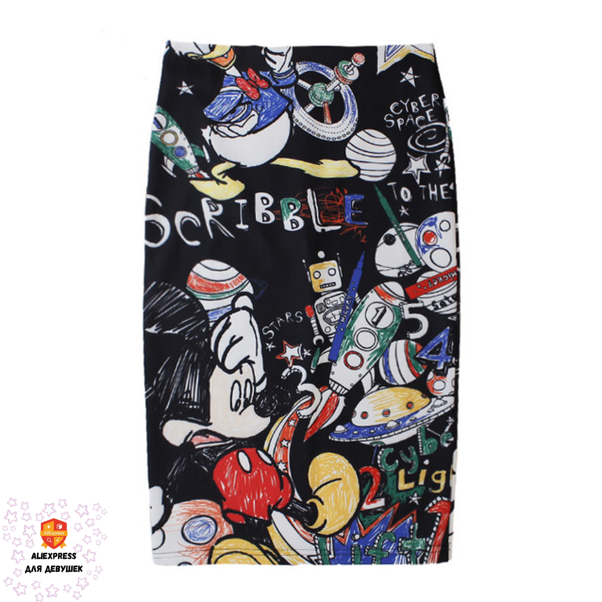 Юбка с Микки Маусом.