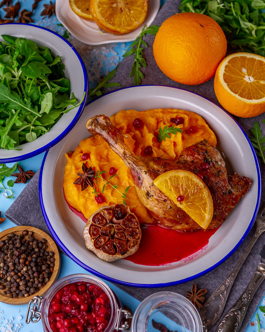 Утиные ножки с апельсинами🍗🍊