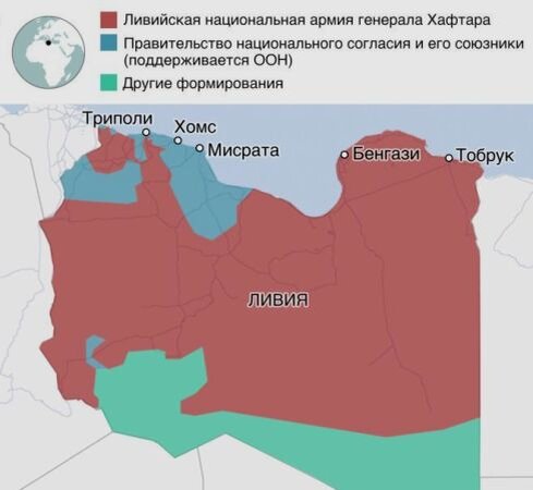 Ещё совсем недавно карта Ливии выглядела так