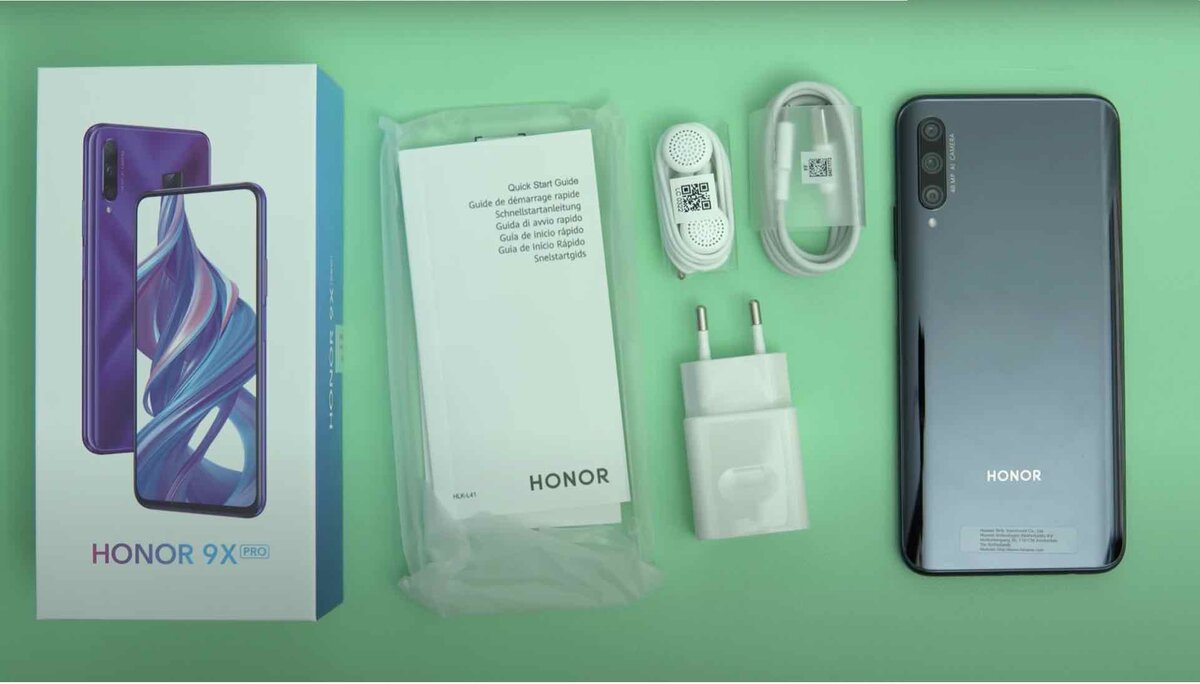 Комплект поставки Honor 9x Pro