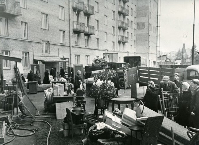 Заселение нового дома. 1961 год.