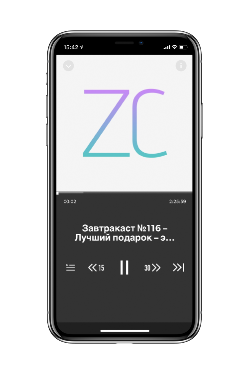 Stitcher. Важный плюс — есть веб-версия. 