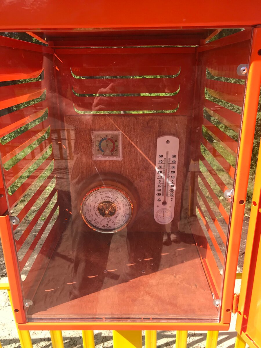 Метеобудка на метеоплощадке. умничка.рф 