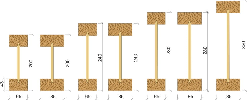 Деревянная двутавровая балка размеры. Двутавровые балки дерево h195мм. Балка деревянная двутавровая 250 мм. Балка двутавровая деревянная 150 мм. Деревянные двутавровые балки перекрытия.