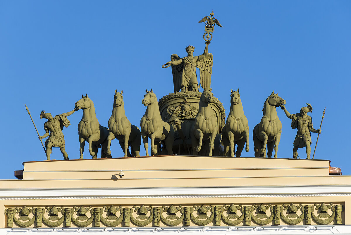 колесница славы на арке главного штаба в санкт-петербурге. главный штаб санкт петербург колесница славы архитектор. колесница на арке главного штаба в санкт-петербурге. россии триумфальная арка главного штаба колесница. квадрига санкт-петербург колесница славы.