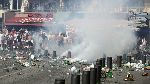 Столкновения в Марселе. Фото: Getty