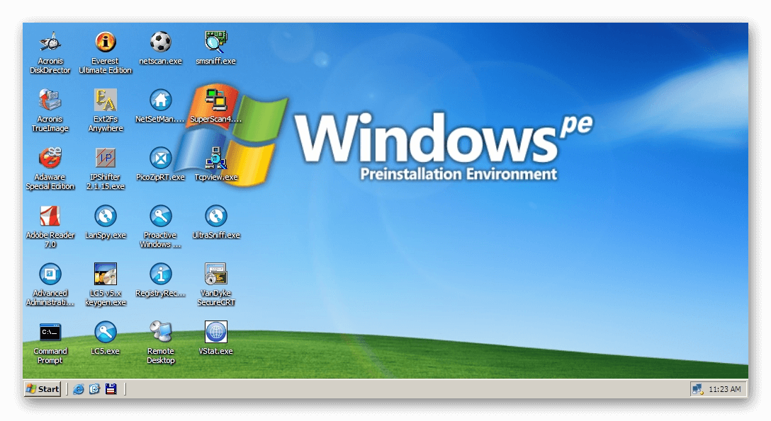 Windows pe. Windows Preinstallation environment. Программы из Windows XP-. WINPE.